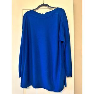 J. Jill Women's Size Large Blue Casual Oversized Loungewear Soft Cozy Sweater